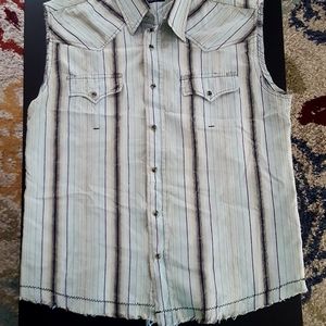 Cute Sleeveless Top Cowgirl 7 Diamonds